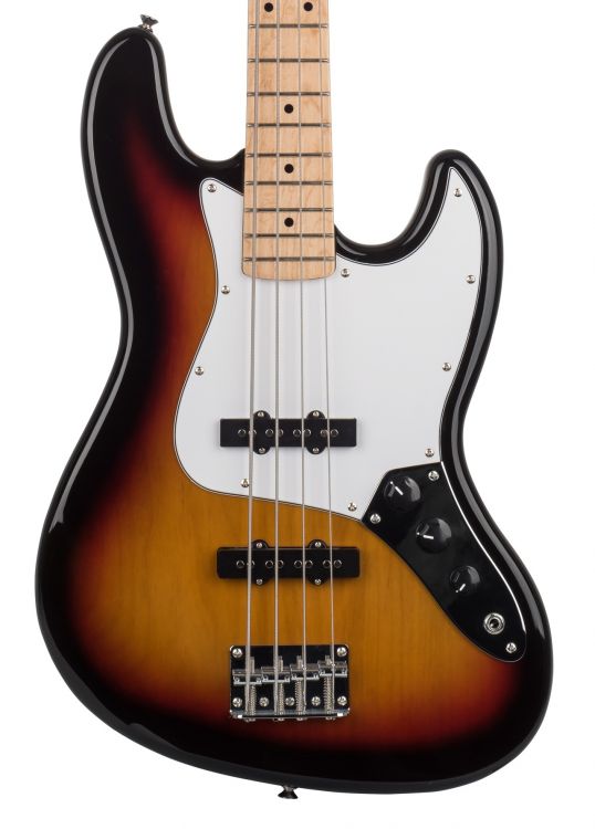 Kozmos KJB-ALDJJ-GMN-3TS Jazz Bass Akçaağaç Klavye Sunburst Bas Gitar