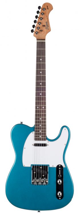 Kozmos KTL-ALDSS-GRWN-LPB SS Cilalı Sap Gülağacı Klavye Lake Placid Blue Elektro Gitar