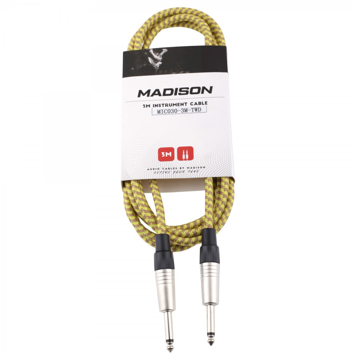 Madison MIC030 Örgülü Kumaş Enstrüman Kablosu - Tweed (3m)