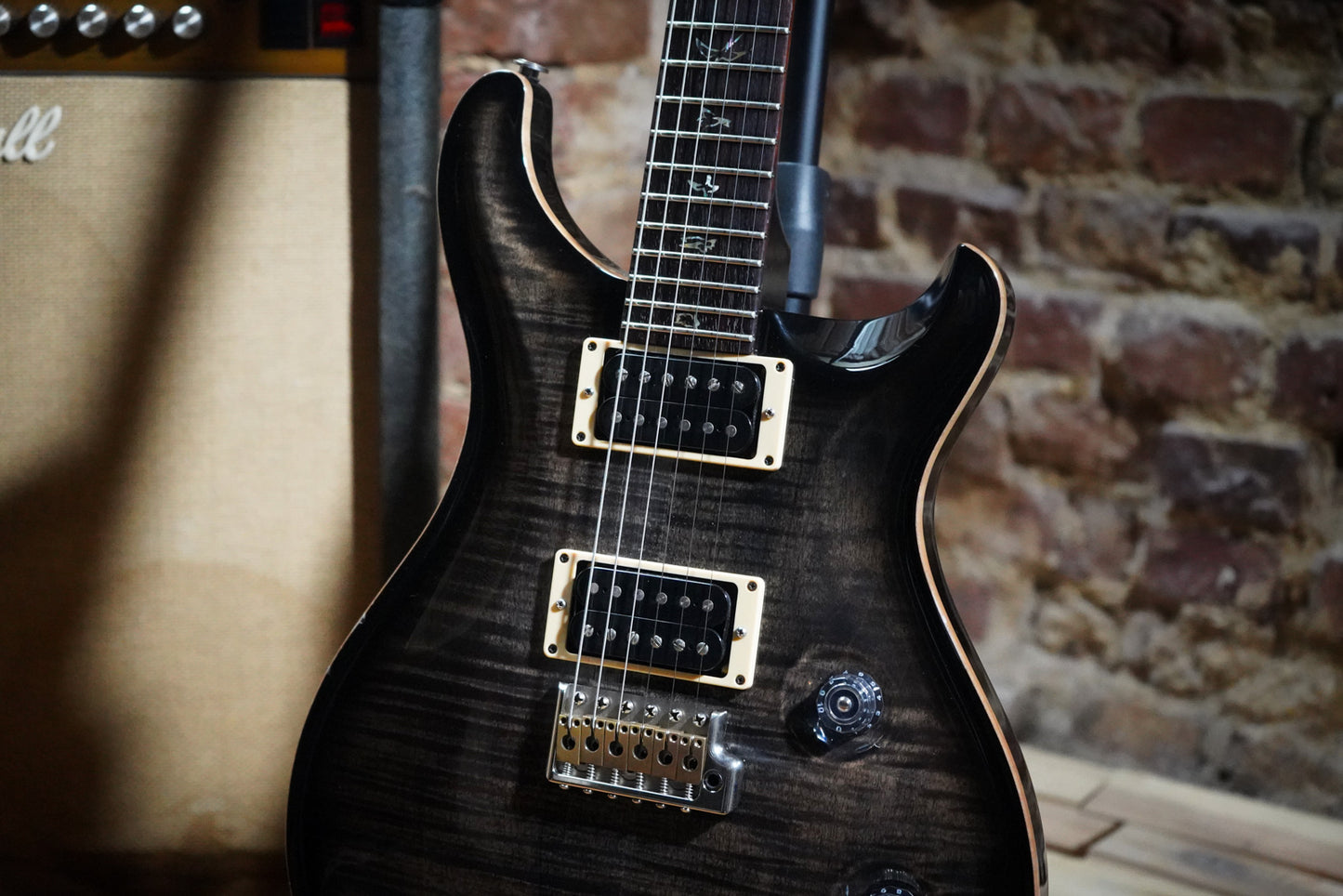 Paul Reed Smith Custom 24 PRS Elektro Gitar - Charcoal Burst