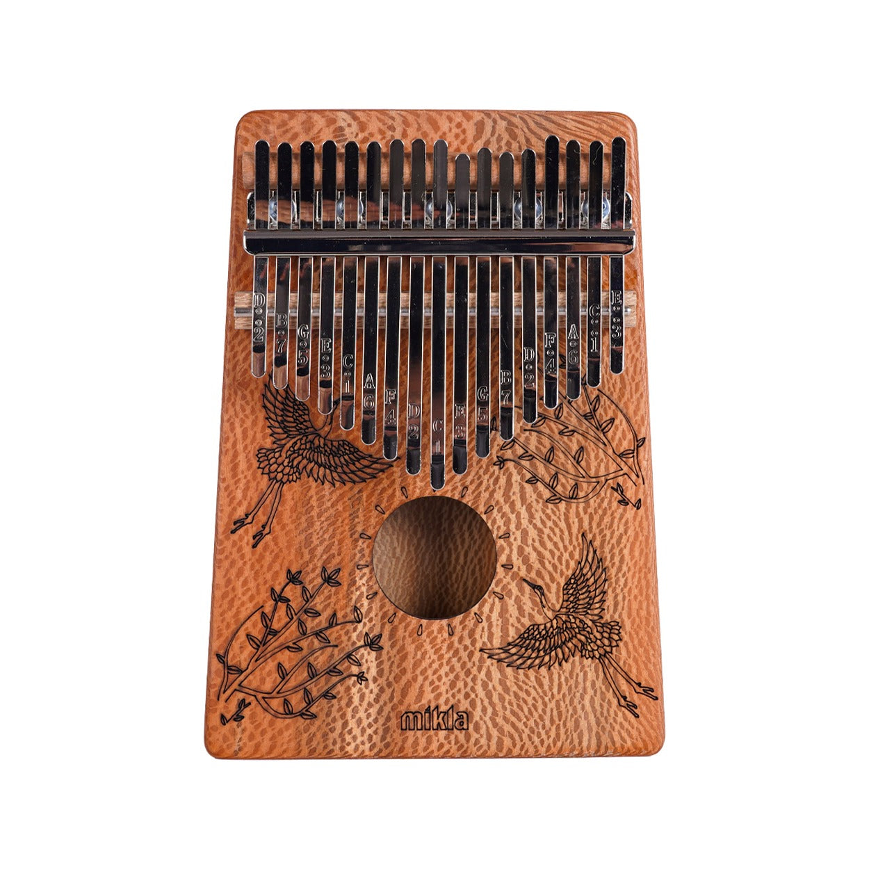 Mikla E-1 17 Tuş Masif Çınar Kalimba