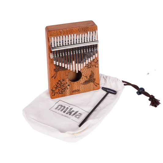 Mikla E-1 17 Tuş Masif Çınar Kalimba