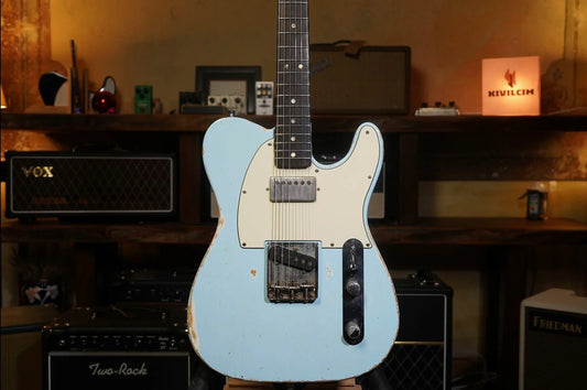 Fender 1967 Telecaster H-S Sonic Blue Refinish (Original, Not Reissue)