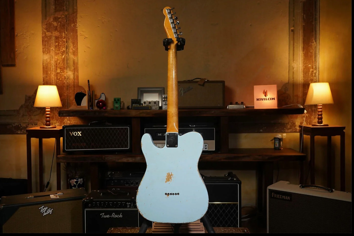 Fender 1967 Telecaster H-S Sonic Blue Refinish Elektro Gitar