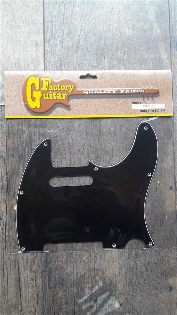 Domo TEP-1B3 8 Delikli Siyah Telecaster Pickguard