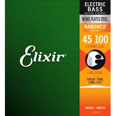 Elixir 14052 Nanoweb Light 4 Telli Bas Gitar Teli (45-100)