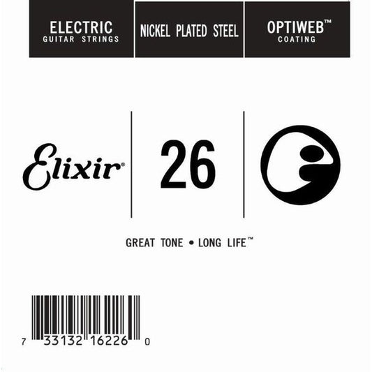 Elixir 16226 Optiweb SGL Tek Elektro Gitar Teli (26)