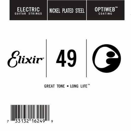 Elixir 16249 Optiweb SGL Tek Elektro Gitar Teli (49)