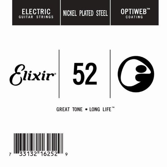 Elixir 16252 Optiweb SGL Tek Elektro Gitar Teli (52)