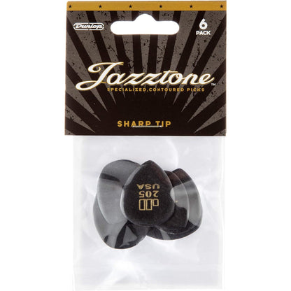 Jim Dunlop 205 JD Jazztones Round Tip Pena (6'lı Paket)