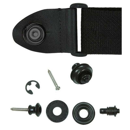 Jim Dunlop Straplok Dual Design Gitar Askı Kilidi - Siyah