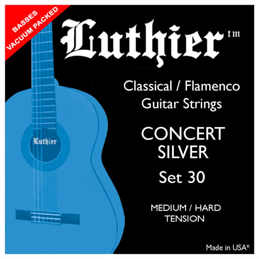 Luthier Concert Silver Set 30 Medium/Hard Klasik Gitar Teli