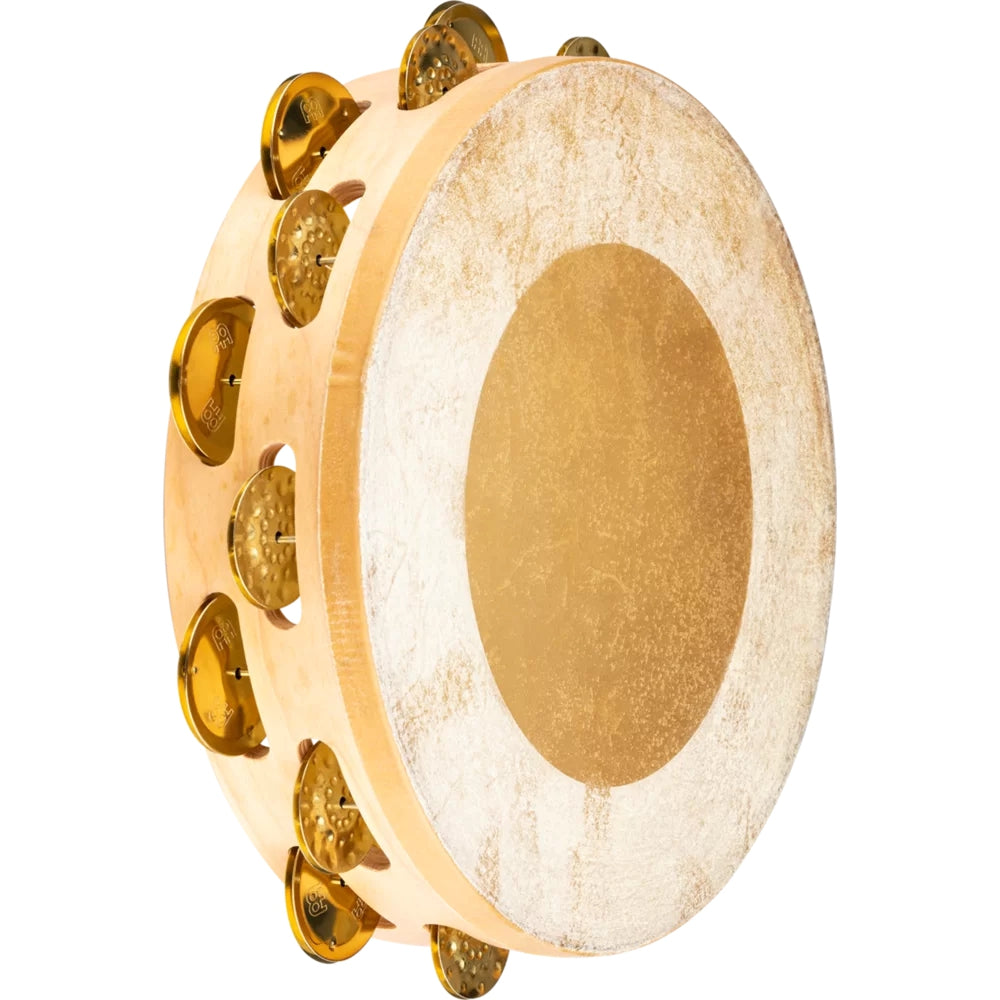 Meinl AE-MTAH2BO Artisan Maple Wood Bronze Jingles 2 Rows 10" Tamburin (Natural)