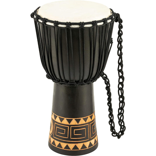 Meinl HDJ1-M Carving African Style 10" Djembe (Dark Brown)