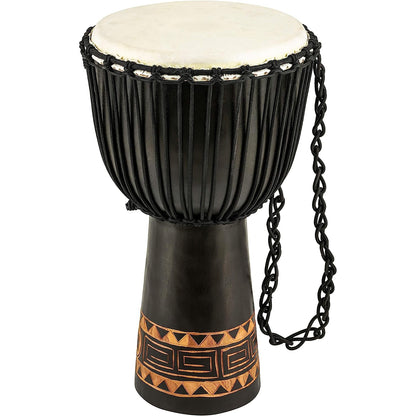 Meinl HDJ1-XL Carving African Style 13" Djembe (Dark Brown)