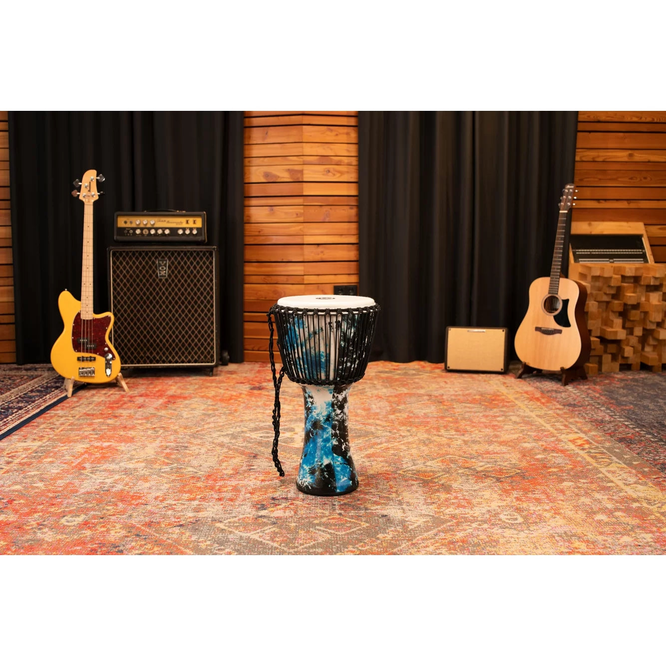 Meinl PADJ8-L-F Travel Series 12" Djembe (Blue Tie Dye)