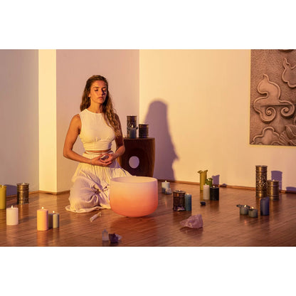 Meinl Sonic Energy CSBCSETCHA Crystal Singing Bowl 7 Parça Chakra Set (Color Frosted)