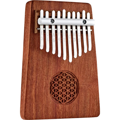 Meinl Sonic Energy KL1002FOL Solid Flower Of Life C Major 10 Note Kalimba (Zambesi Redwood)