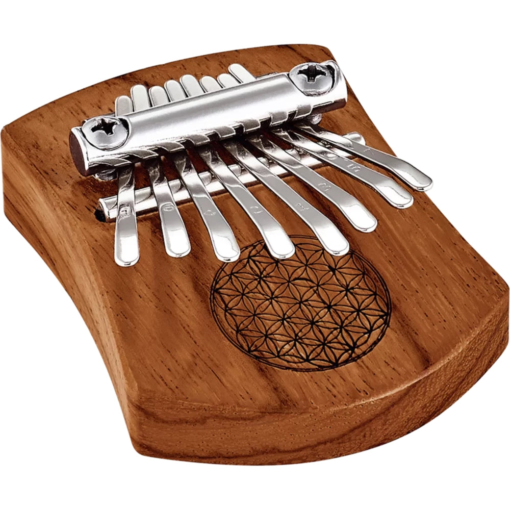 Meinl Sonic Energy KL802FOL Mini Solid Flower Of Life C Major 8 Note Kalimba (Red Zebrawood)