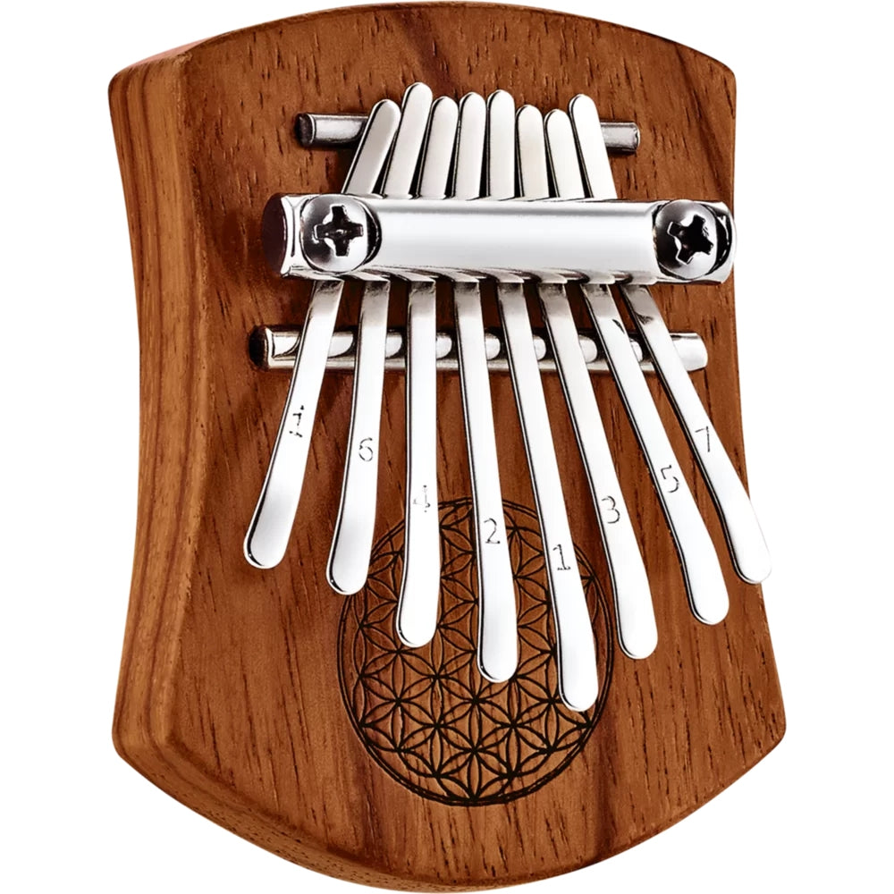 Meinl Sonic Energy KL802FOL Mini Solid Flower Of Life C Major 8 Note Kalimba (Red Zebrawood)