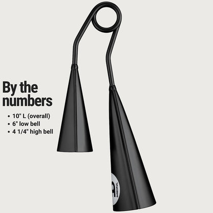 Meinl STBAG5 Powder Coating Small Agogo Bell (Siyah)