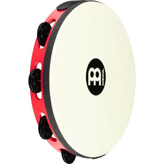 Meinl TAH1BK-R-TF Tour Jingle Wood True Feel Head 1 Row Tamburin (Red Black)