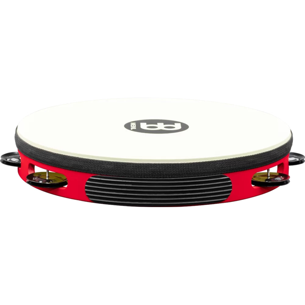 Meinl TAH1BK-R-TF Tour Jingle Wood True Feel Head 1 Row Tamburin (Red Black)