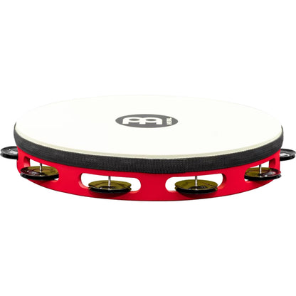 Meinl TAH1BK-R-TF Tour Jingle Wood True Feel Head 1 Row Tamburin (Red Black)