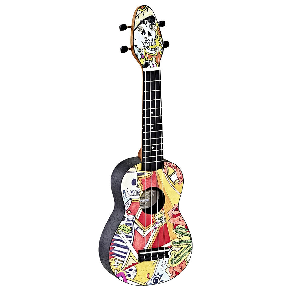 Ortega K2-EM Keiki  Sopranino Ukulele Set (El Muerto)