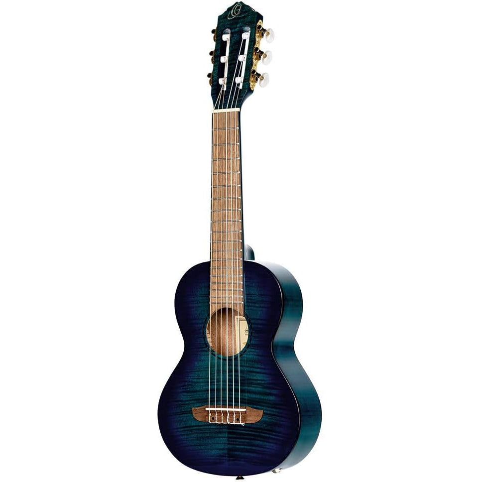 Ortega Mini Travel Series 17" Elektro Guitalele (Blue Fade Maun)