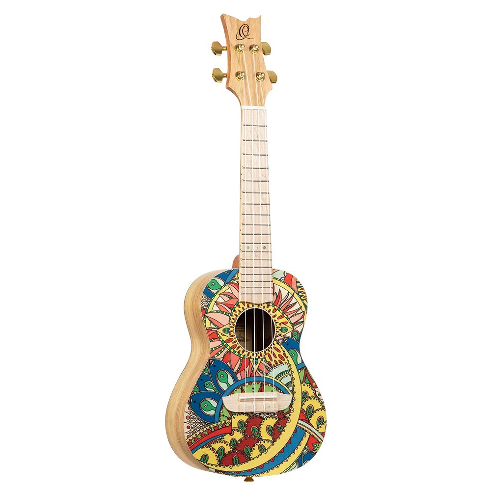 Ortega RUAR-MI Art Series Concert Ukulele (Mystic India)