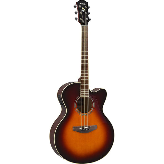 Yamaha CPX600 Medium Jumbo Elektro Akustik Gitar (Old Violin Sunburst)