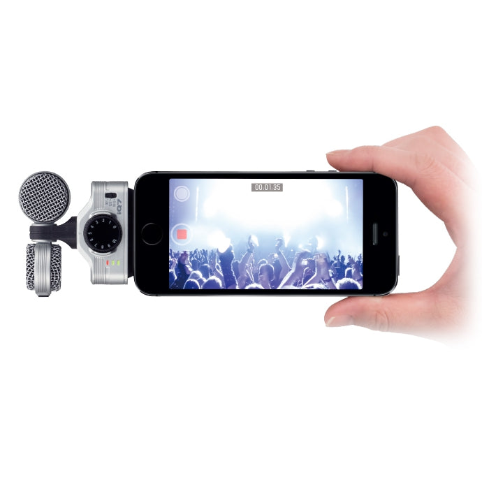 Zoom IQ7 Stereo Kayıt Mikrofonu iPhone/iPad/iPod Uyumlu – Kıvılcım